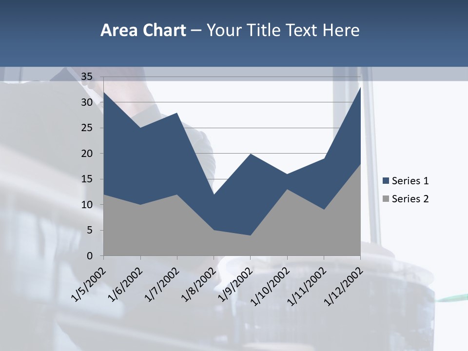 A Man Standing In Front Of A Window In A Building PowerPoint Template