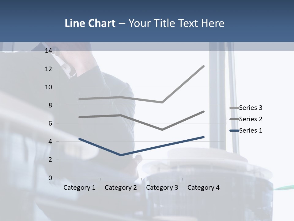 A Man Standing In Front Of A Window In A Building PowerPoint Template