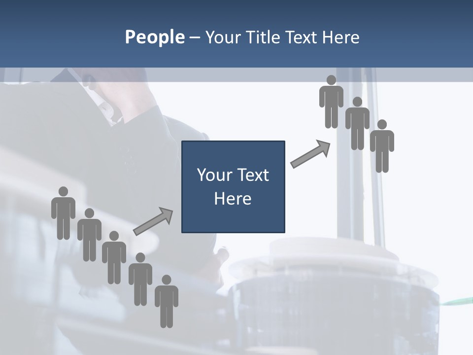 A Man Standing In Front Of A Window In A Building PowerPoint Template