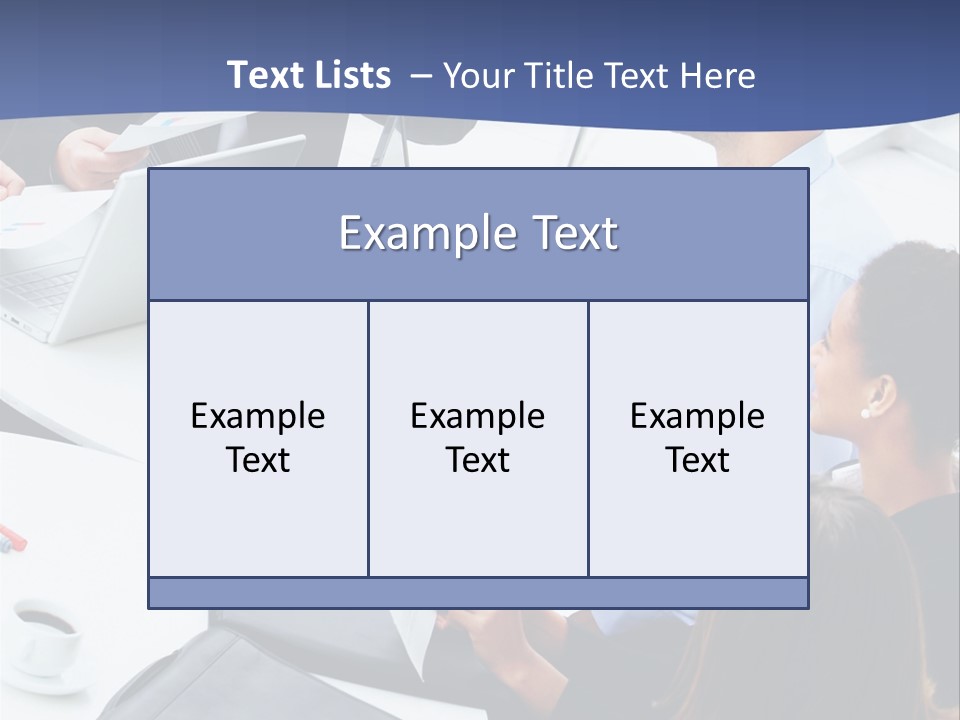 A Group Of People Sitting Around A Table With Laptops PowerPoint Template