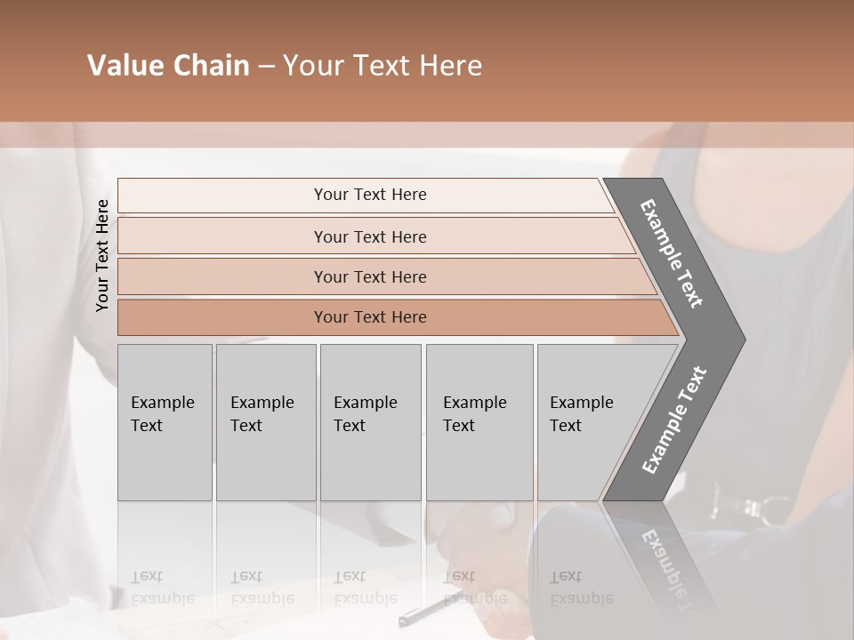 A Woman Shaking Hands With A Man In A Suit PowerPoint Template