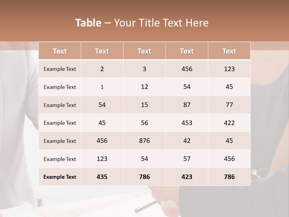 A Woman Shaking Hands With A Man In A Suit PowerPoint Template