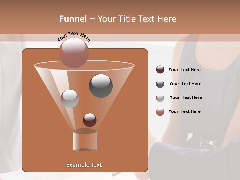 A Woman Shaking Hands With A Man In A Suit PowerPoint Template