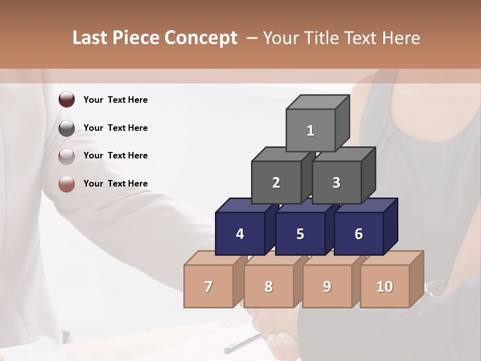 A Woman Shaking Hands With A Man In A Suit PowerPoint Template