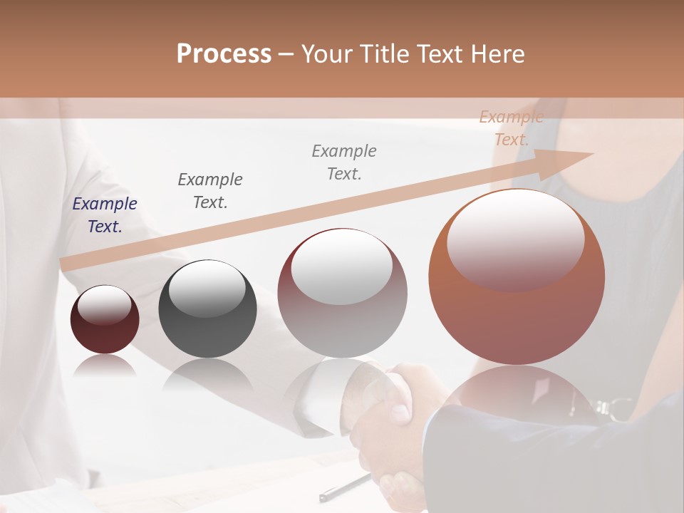 A Woman Shaking Hands With A Man In A Suit PowerPoint Template