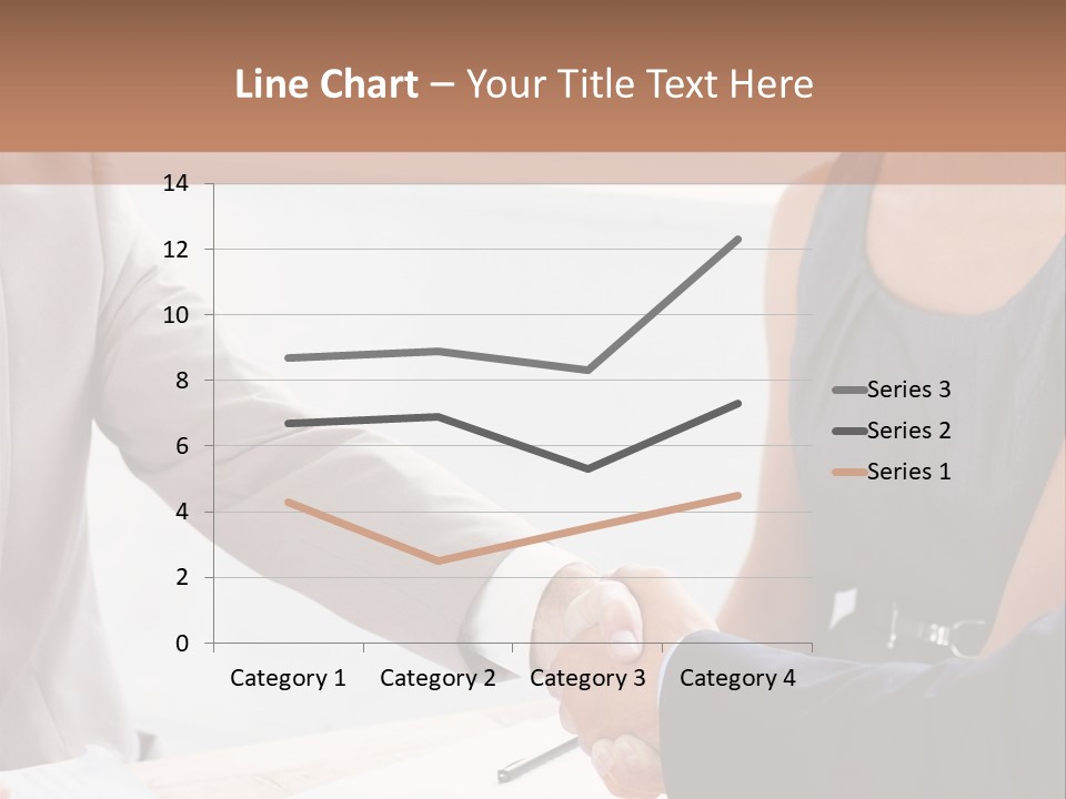 A Woman Shaking Hands With A Man In A Suit PowerPoint Template
