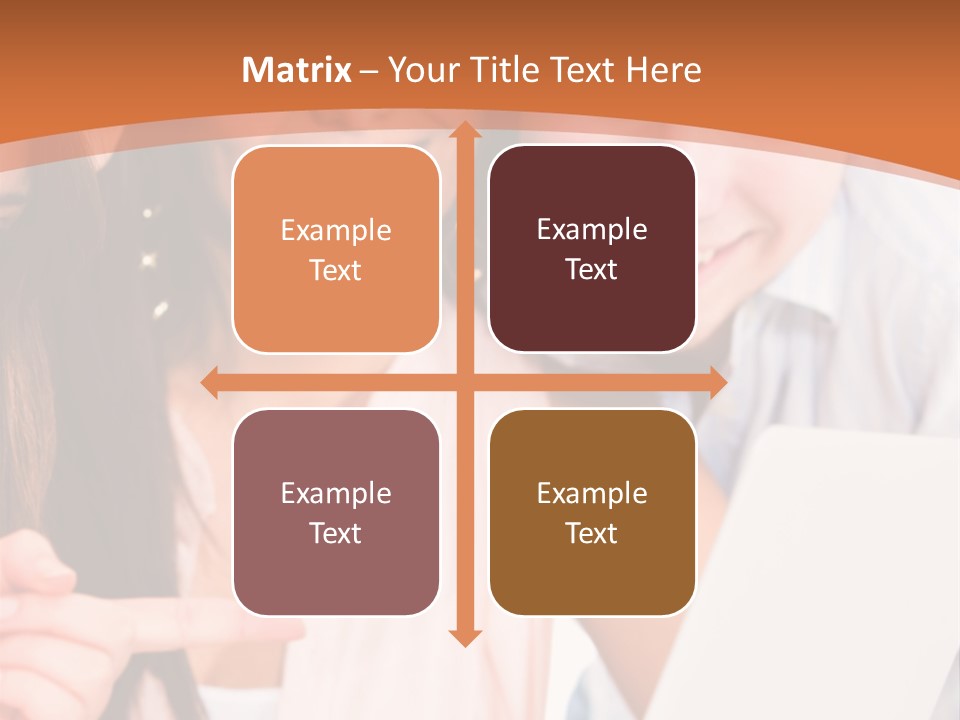 A Man And Woman Looking At A Laptop Screen PowerPoint Template