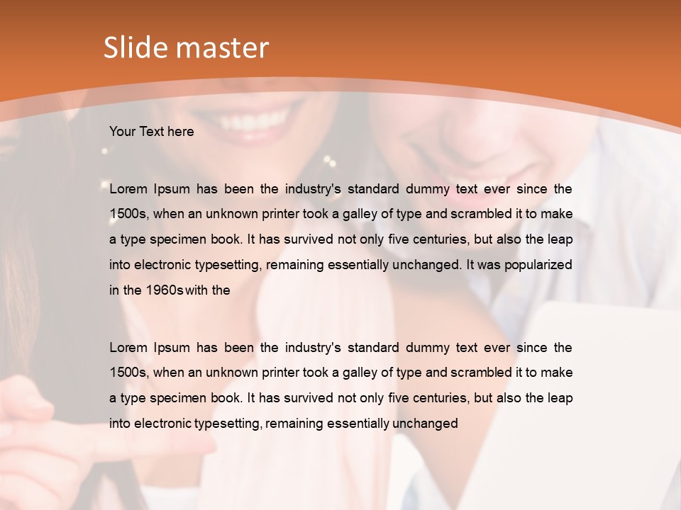 A Man And Woman Looking At A Laptop Screen PowerPoint Template