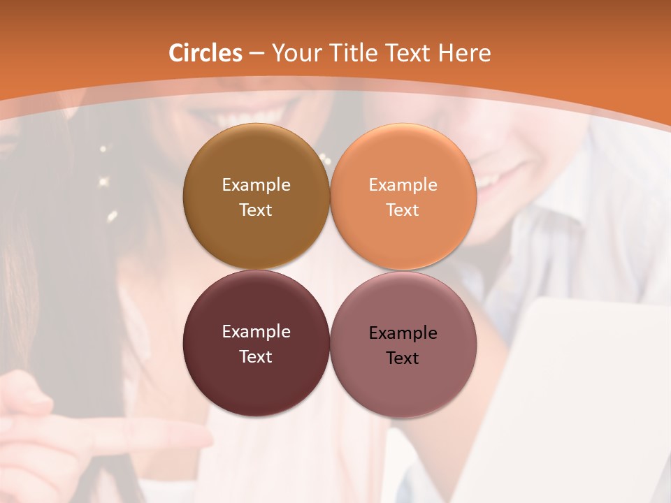 A Man And Woman Looking At A Laptop Screen PowerPoint Template