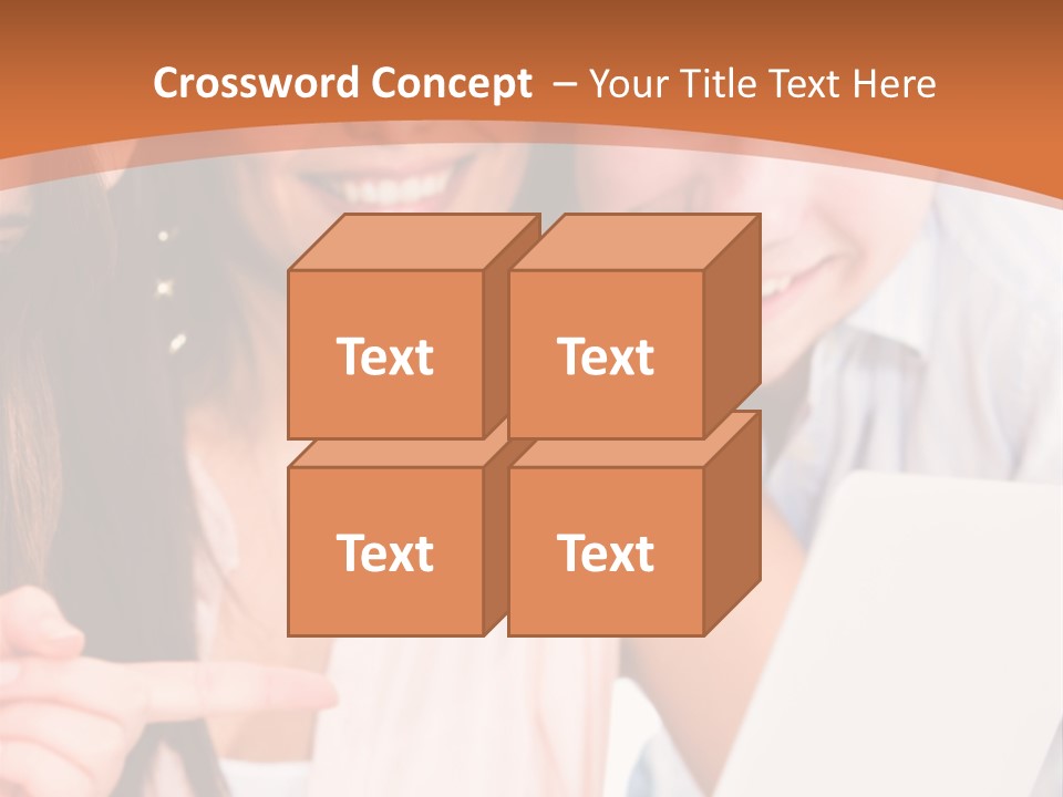 A Man And Woman Looking At A Laptop Screen PowerPoint Template