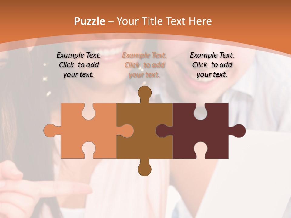 A Man And Woman Looking At A Laptop Screen PowerPoint Template