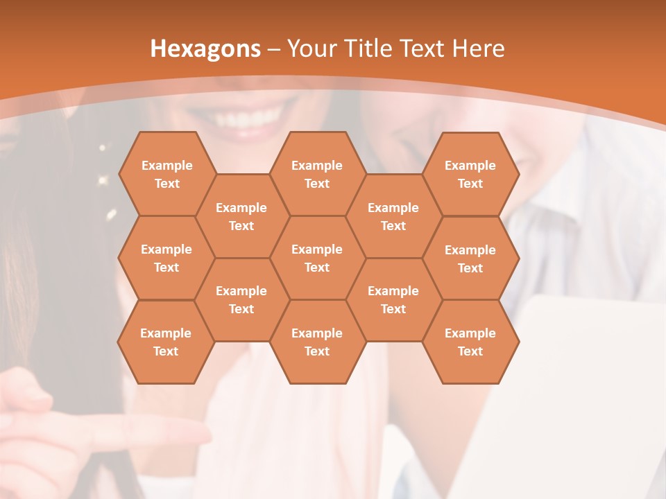 A Man And Woman Looking At A Laptop Screen PowerPoint Template