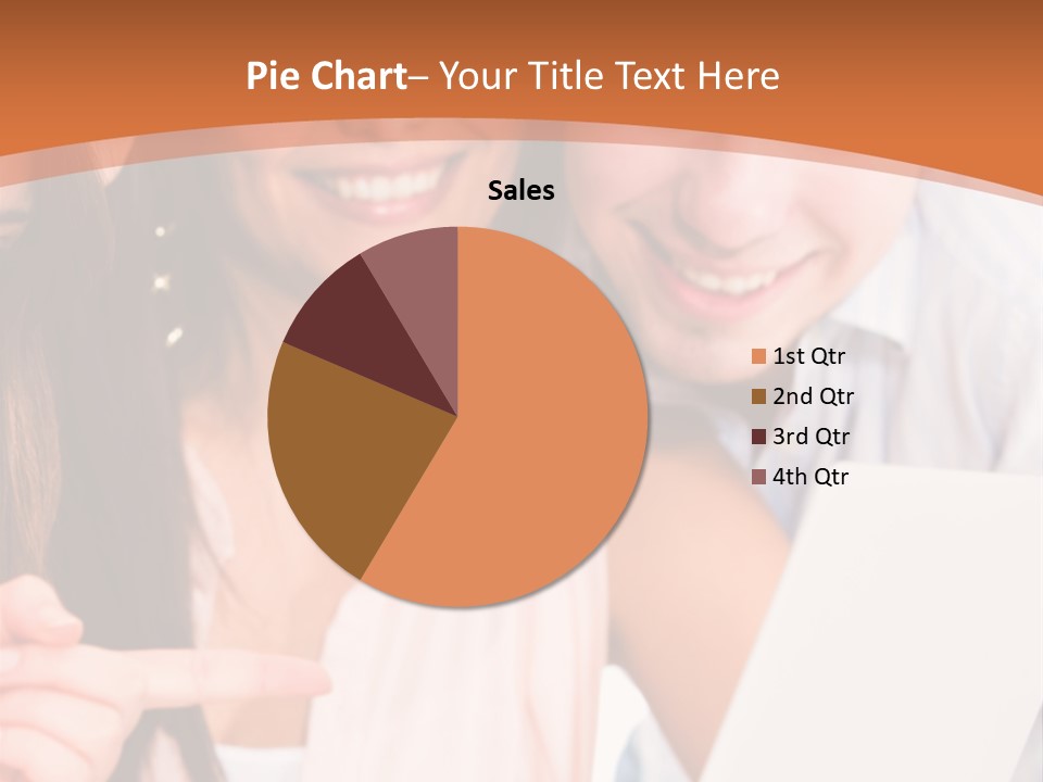 A Man And Woman Looking At A Laptop Screen PowerPoint Template