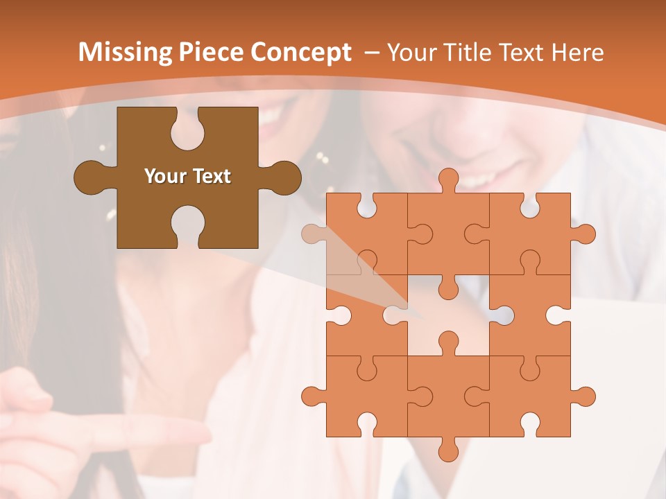 A Man And Woman Looking At A Laptop Screen PowerPoint Template