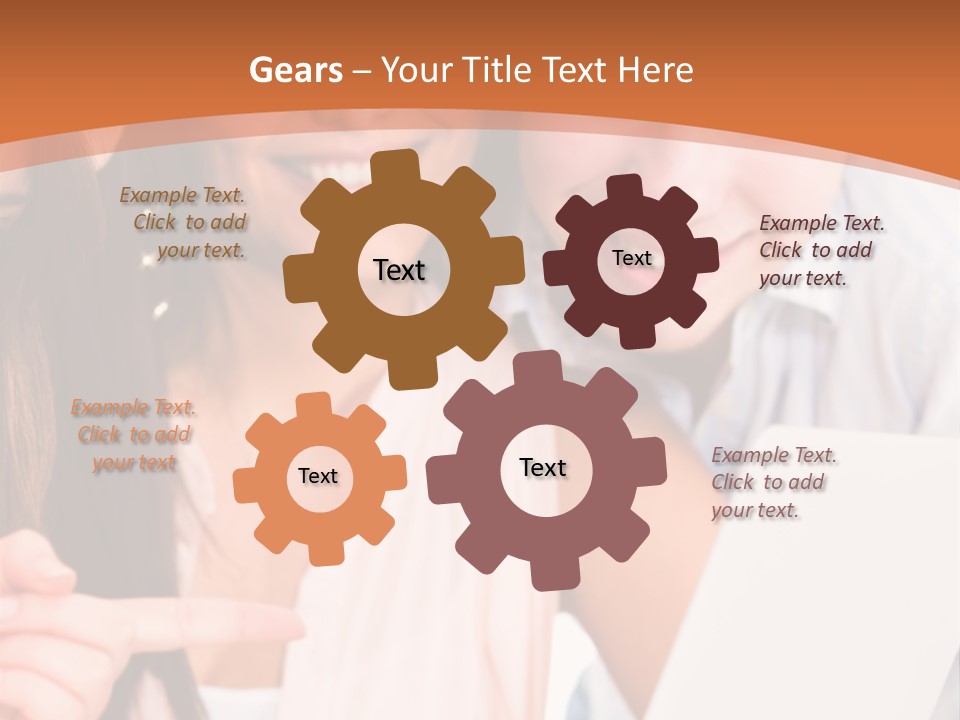 A Man And Woman Looking At A Laptop Screen PowerPoint Template