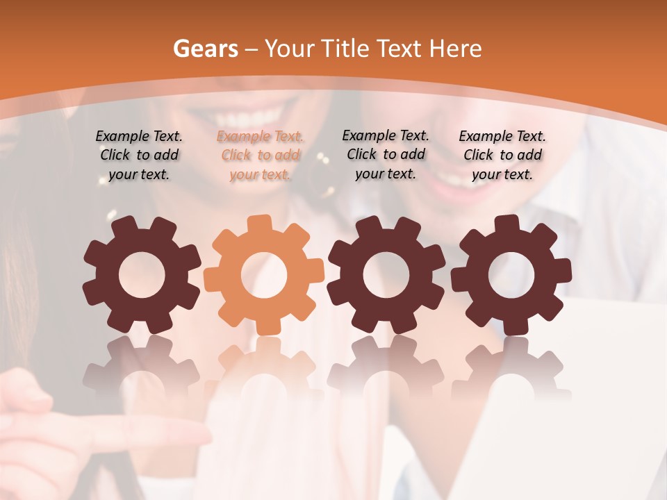 A Man And Woman Looking At A Laptop Screen PowerPoint Template