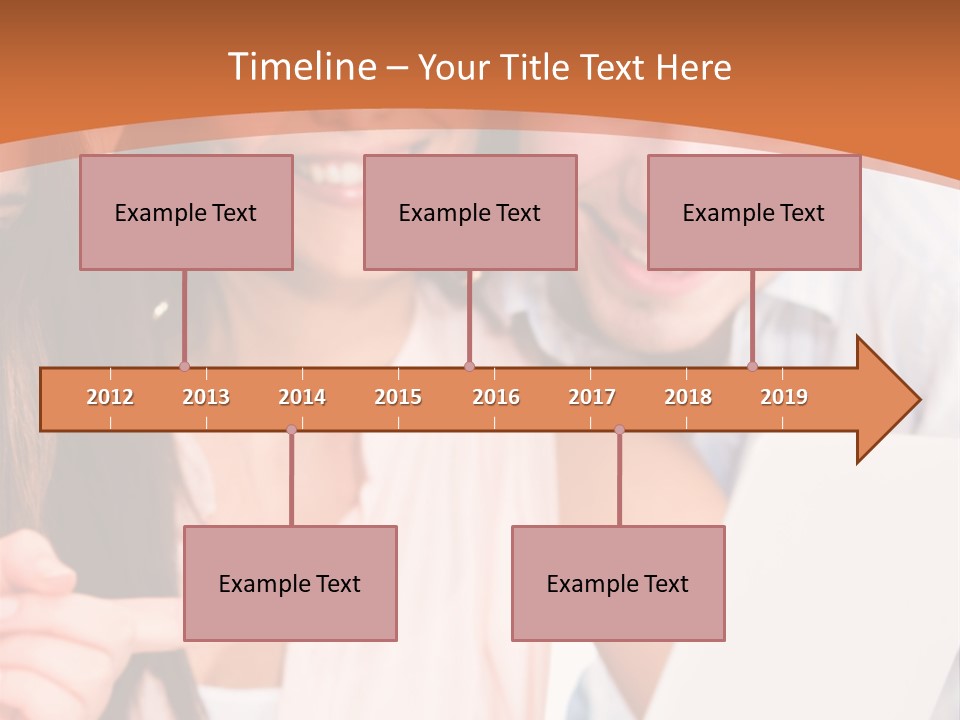 A Man And Woman Looking At A Laptop Screen PowerPoint Template
