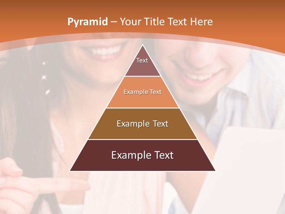 A Man And Woman Looking At A Laptop Screen PowerPoint Template