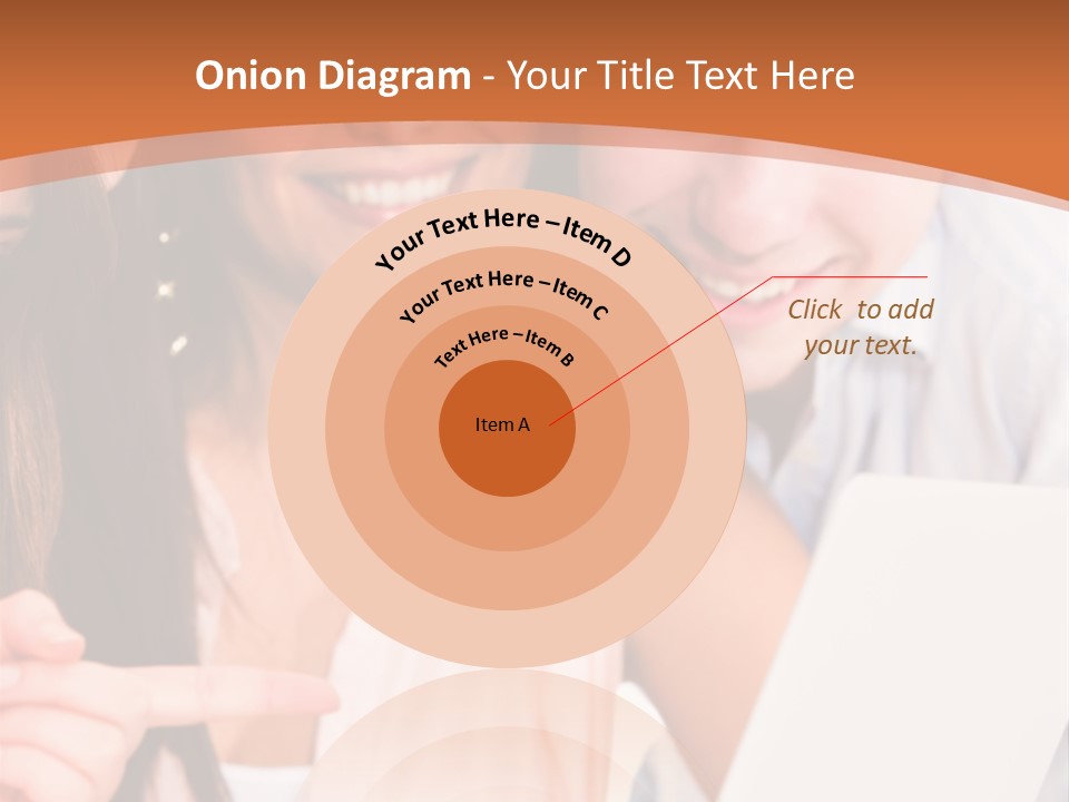 A Man And Woman Looking At A Laptop Screen PowerPoint Template