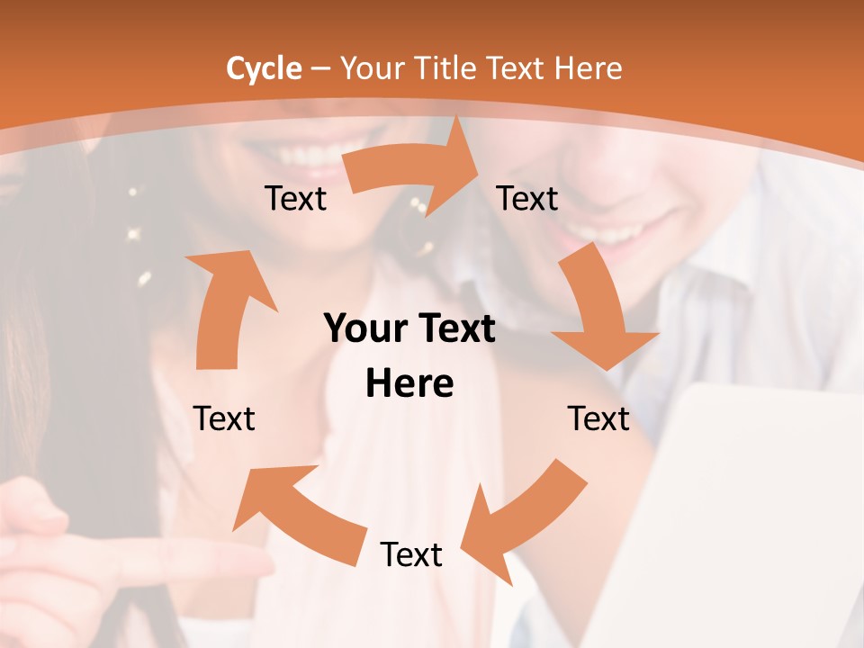 A Man And Woman Looking At A Laptop Screen PowerPoint Template