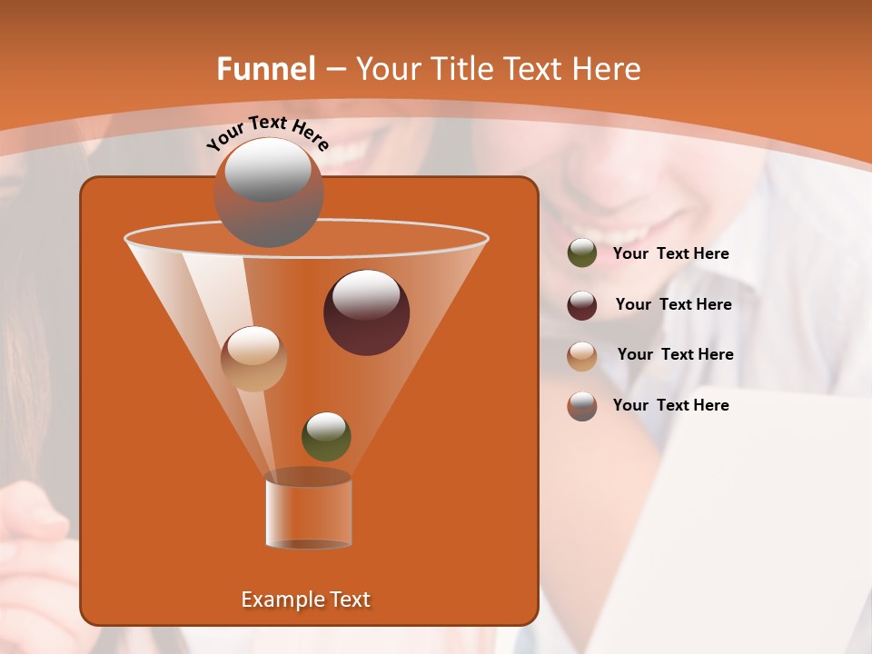 A Man And Woman Looking At A Laptop Screen PowerPoint Template