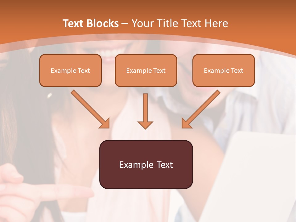 A Man And Woman Looking At A Laptop Screen PowerPoint Template
