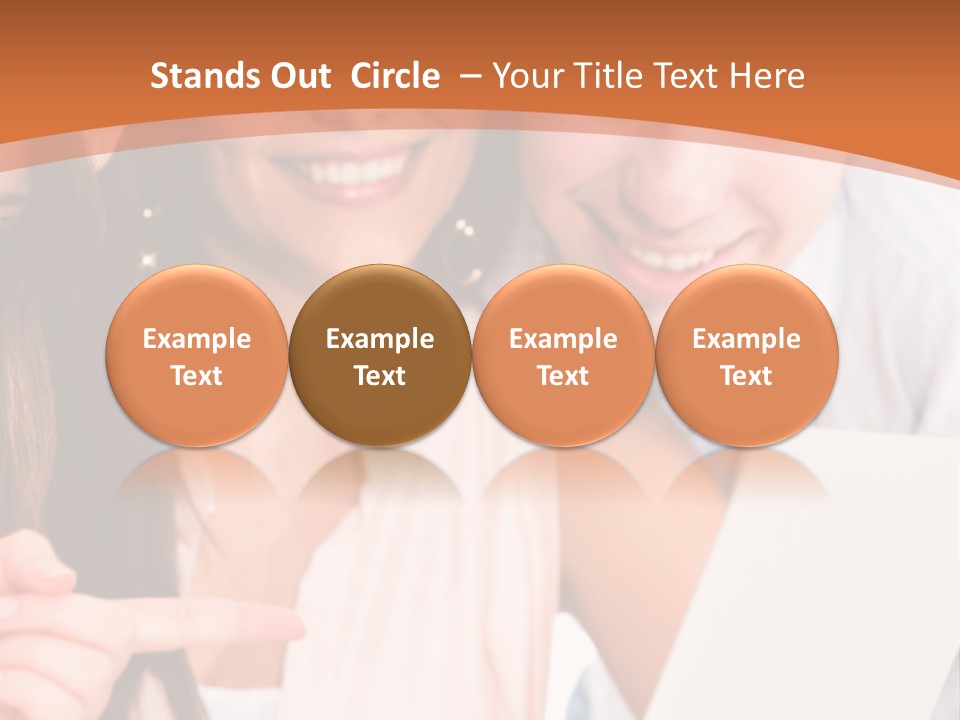 A Man And Woman Looking At A Laptop Screen PowerPoint Template