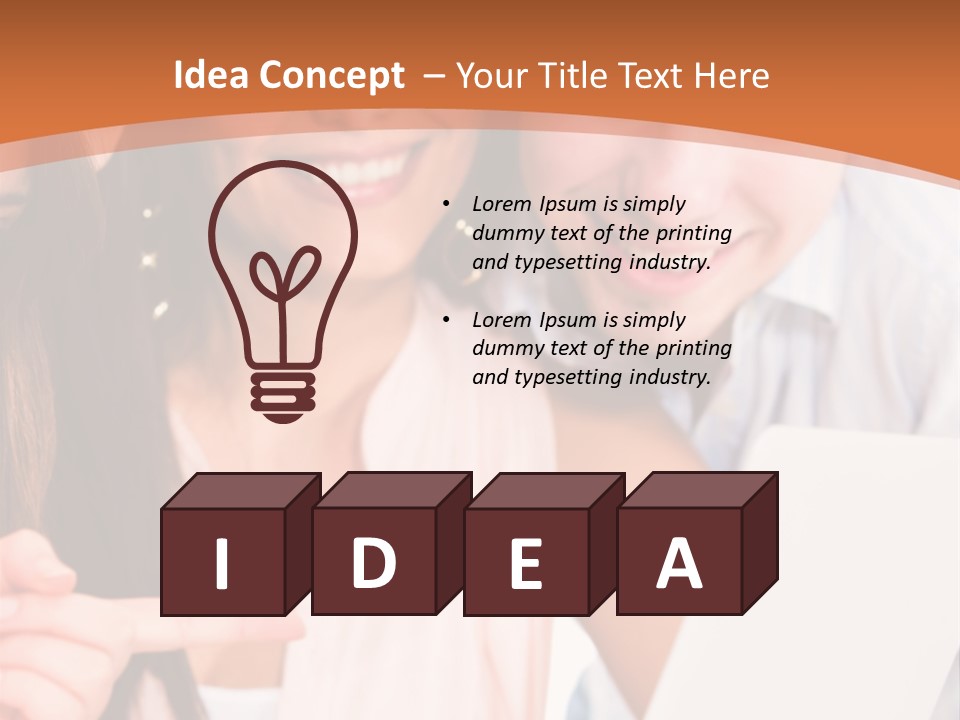 A Man And Woman Looking At A Laptop Screen PowerPoint Template