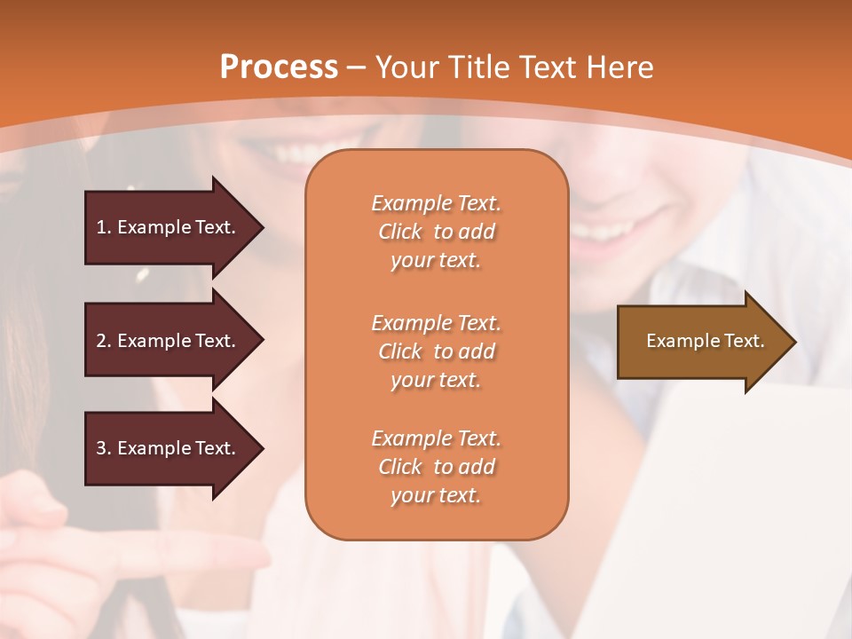 A Man And Woman Looking At A Laptop Screen PowerPoint Template
