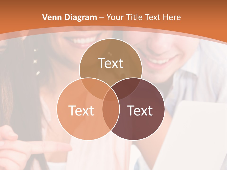 A Man And Woman Looking At A Laptop Screen PowerPoint Template