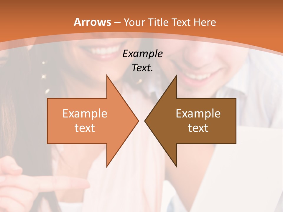 A Man And Woman Looking At A Laptop Screen PowerPoint Template