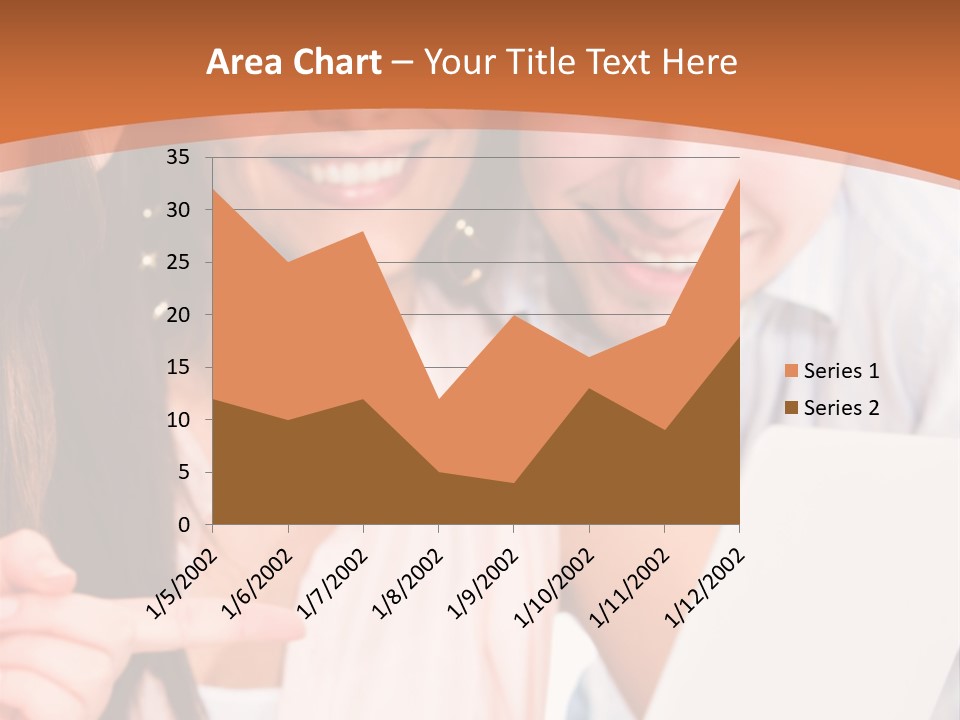 A Man And Woman Looking At A Laptop Screen PowerPoint Template