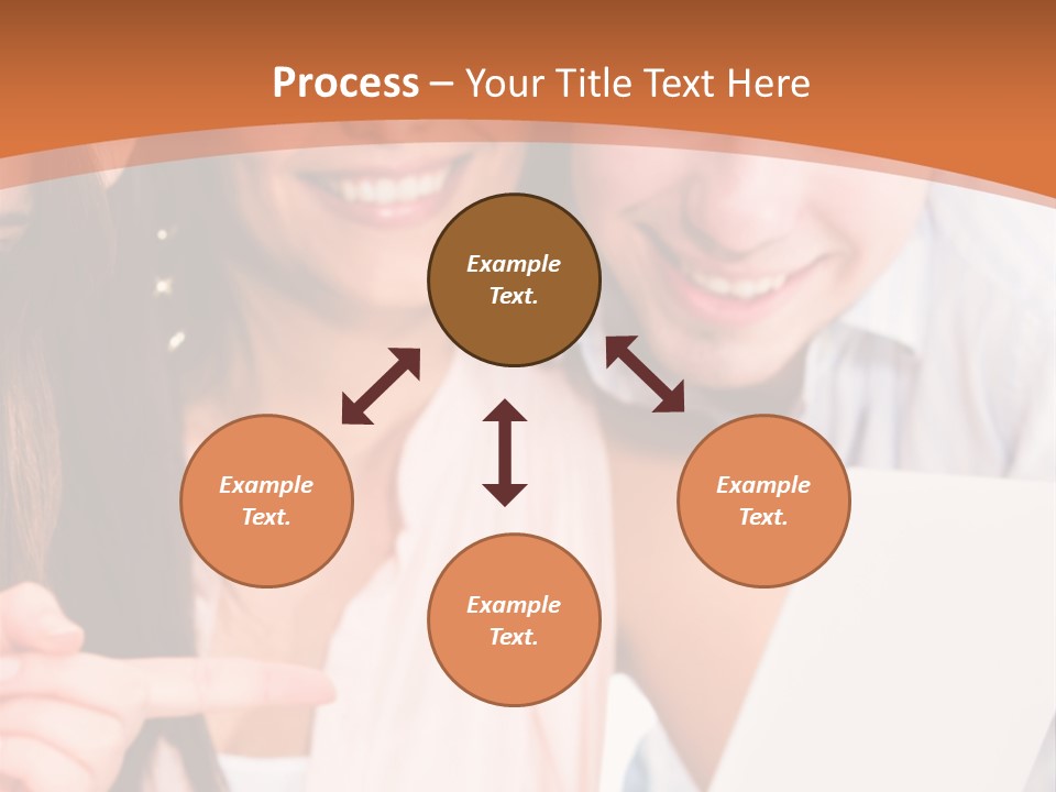 A Man And Woman Looking At A Laptop Screen PowerPoint Template