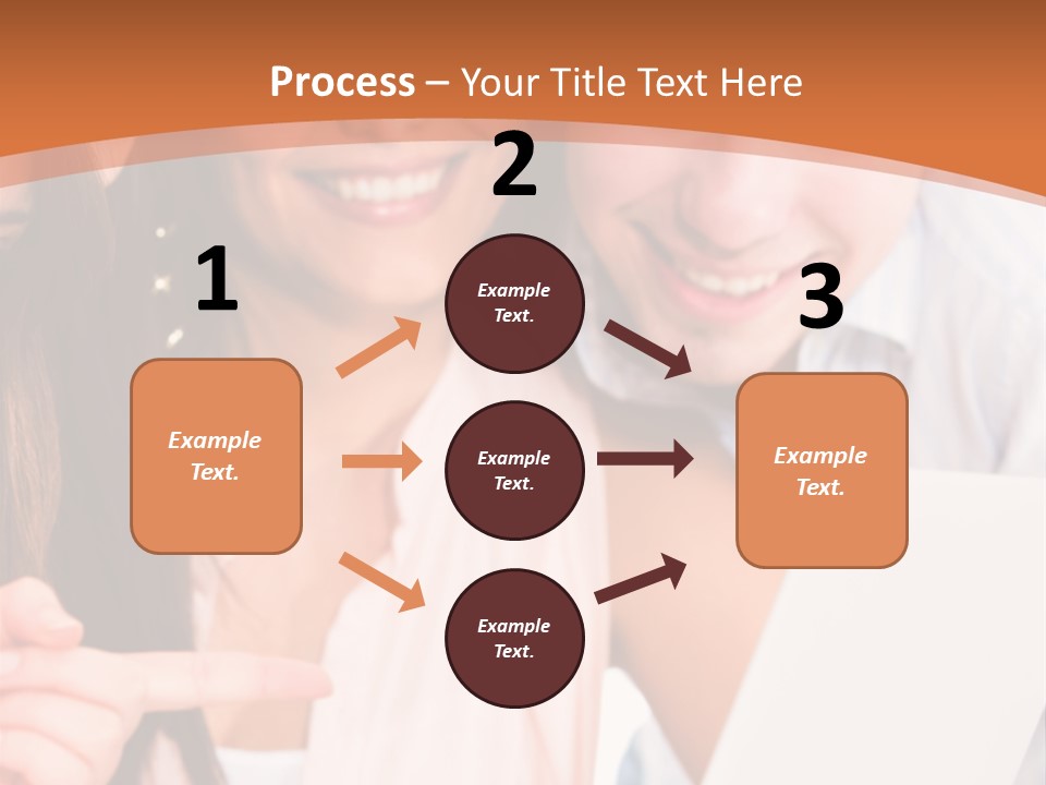 A Man And Woman Looking At A Laptop Screen PowerPoint Template