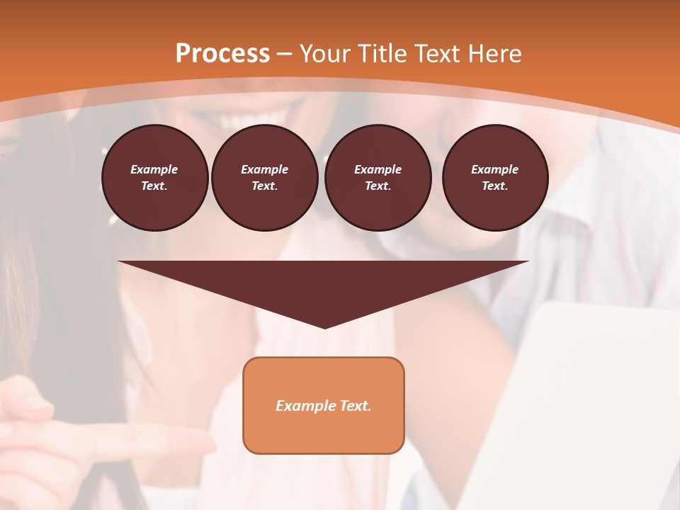 A Man And Woman Looking At A Laptop Screen PowerPoint Template