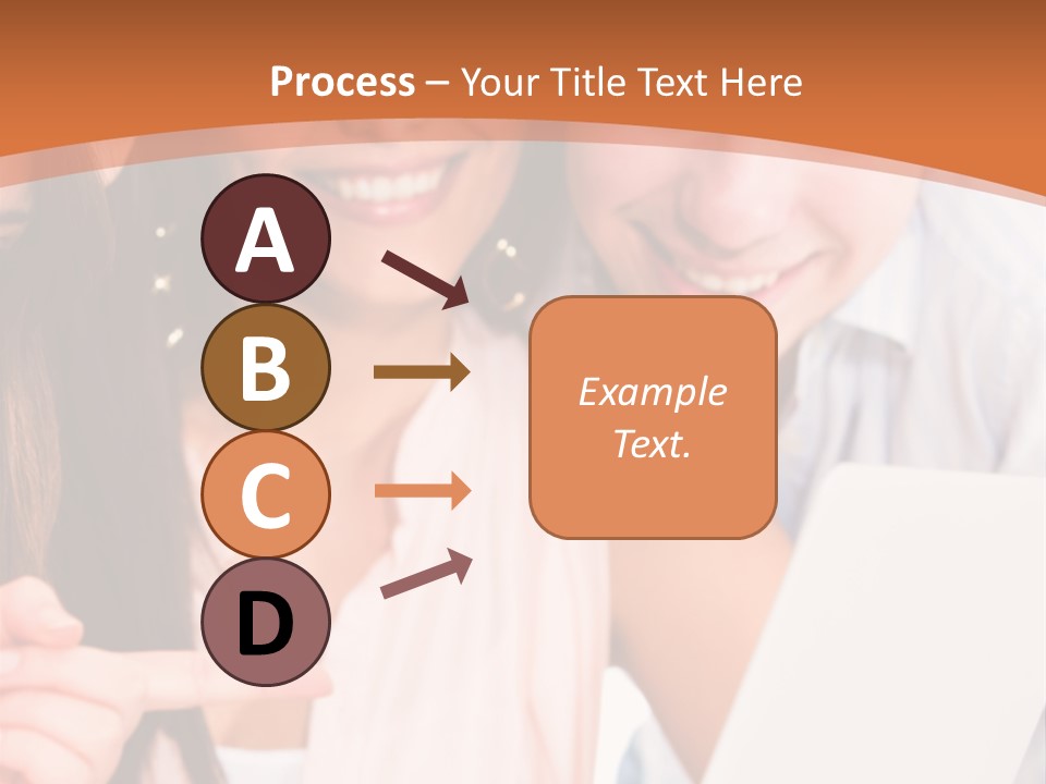 A Man And Woman Looking At A Laptop Screen PowerPoint Template