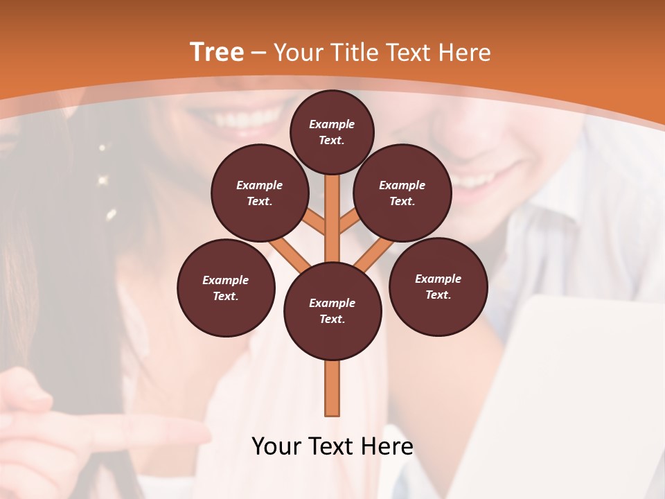 A Man And Woman Looking At A Laptop Screen PowerPoint Template