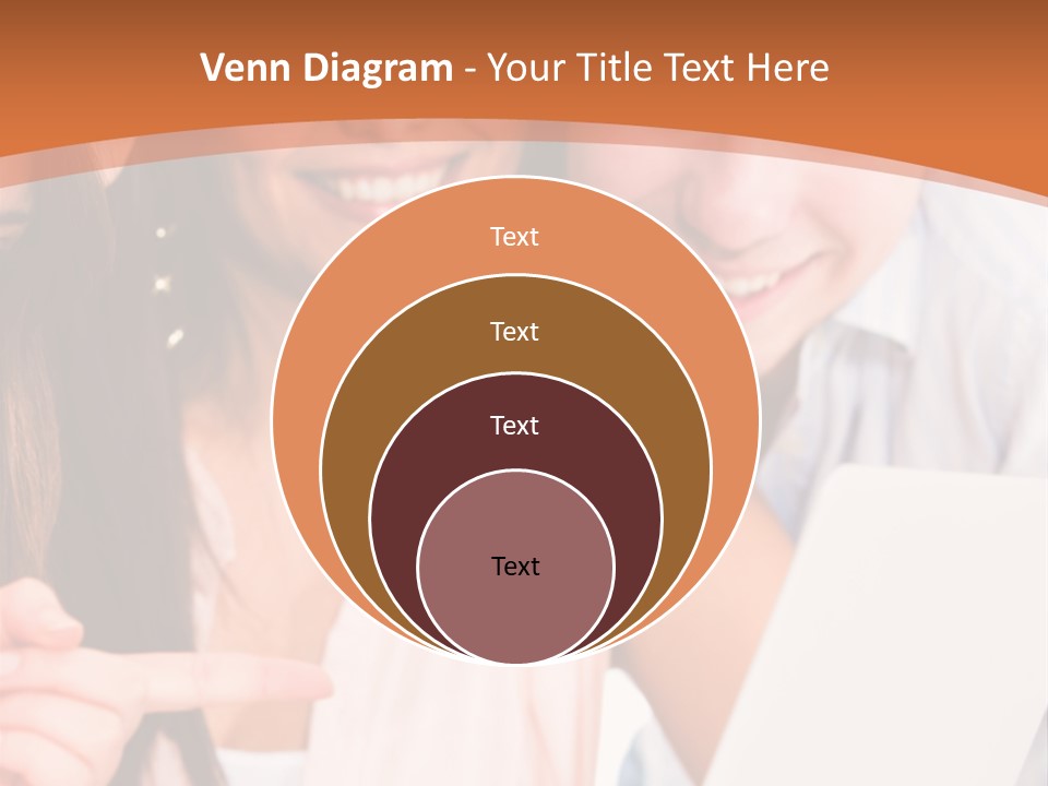A Man And Woman Looking At A Laptop Screen PowerPoint Template