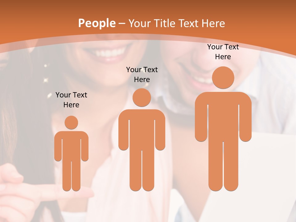 A Man And Woman Looking At A Laptop Screen PowerPoint Template