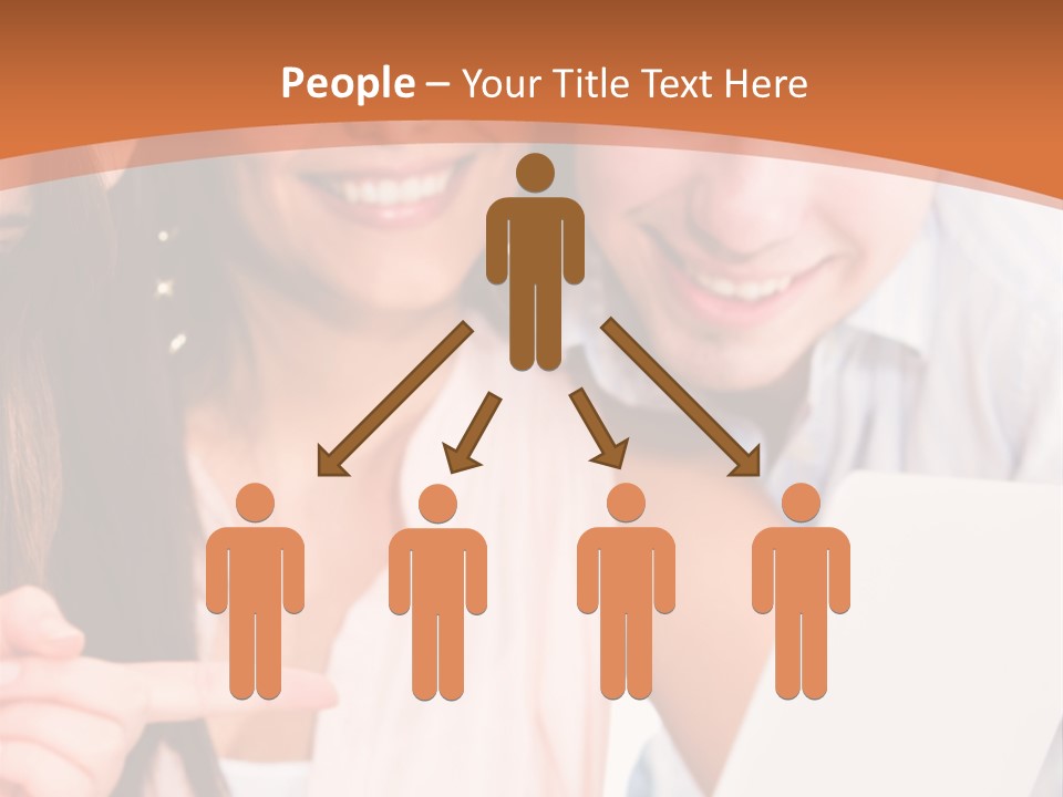 A Man And Woman Looking At A Laptop Screen PowerPoint Template