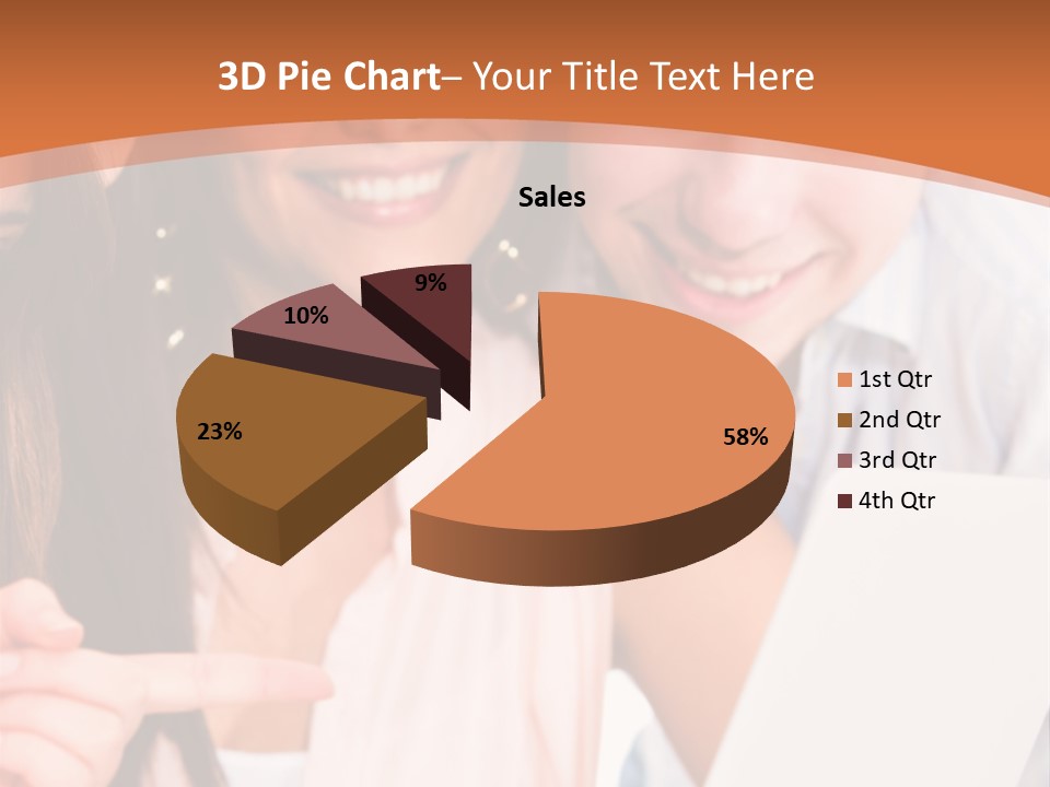 A Man And Woman Looking At A Laptop Screen PowerPoint Template