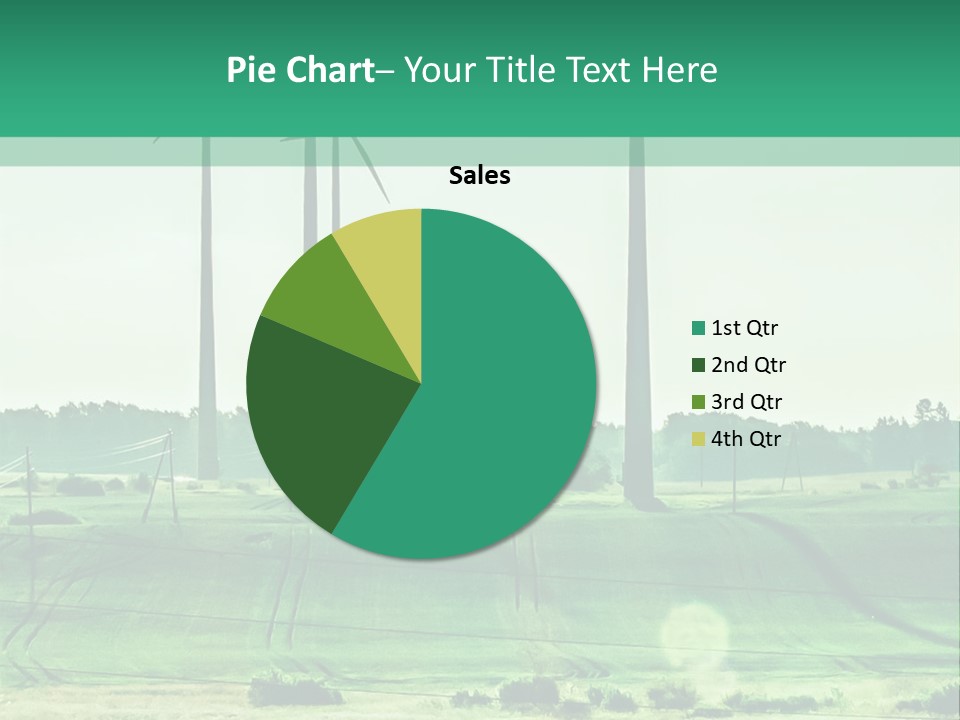 A Green Field With Windmills In The Background PowerPoint Template