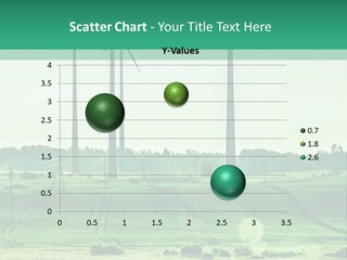 A Green Field With Windmills In The Background PowerPoint Template