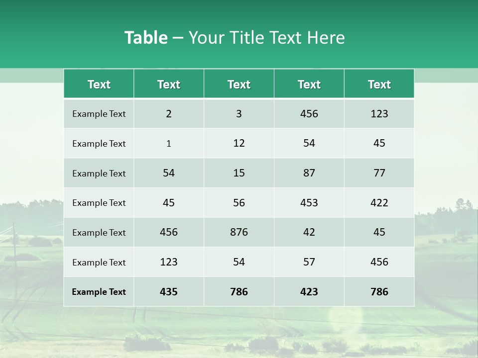 A Green Field With Windmills In The Background PowerPoint Template