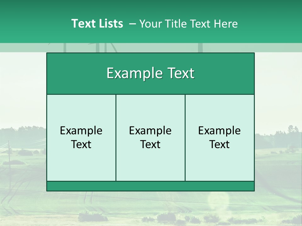 A Green Field With Windmills In The Background PowerPoint Template