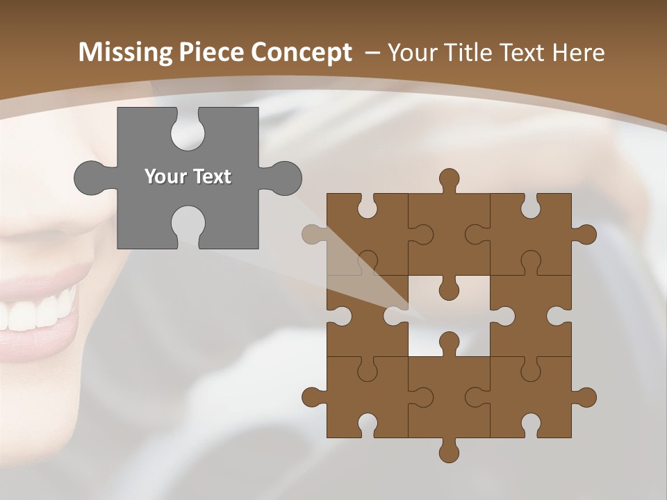 A Woman Driving A Car With A Brown Background PowerPoint Template