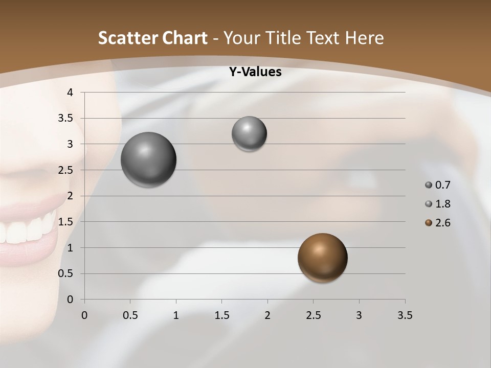 A Woman Driving A Car With A Brown Background PowerPoint Template