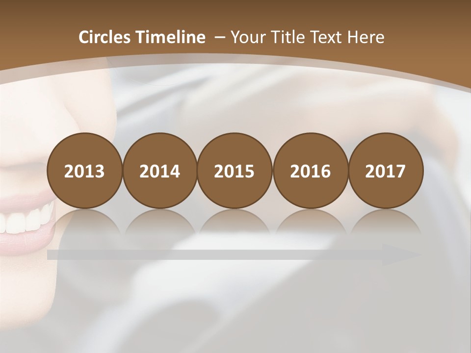 A Woman Driving A Car With A Brown Background PowerPoint Template