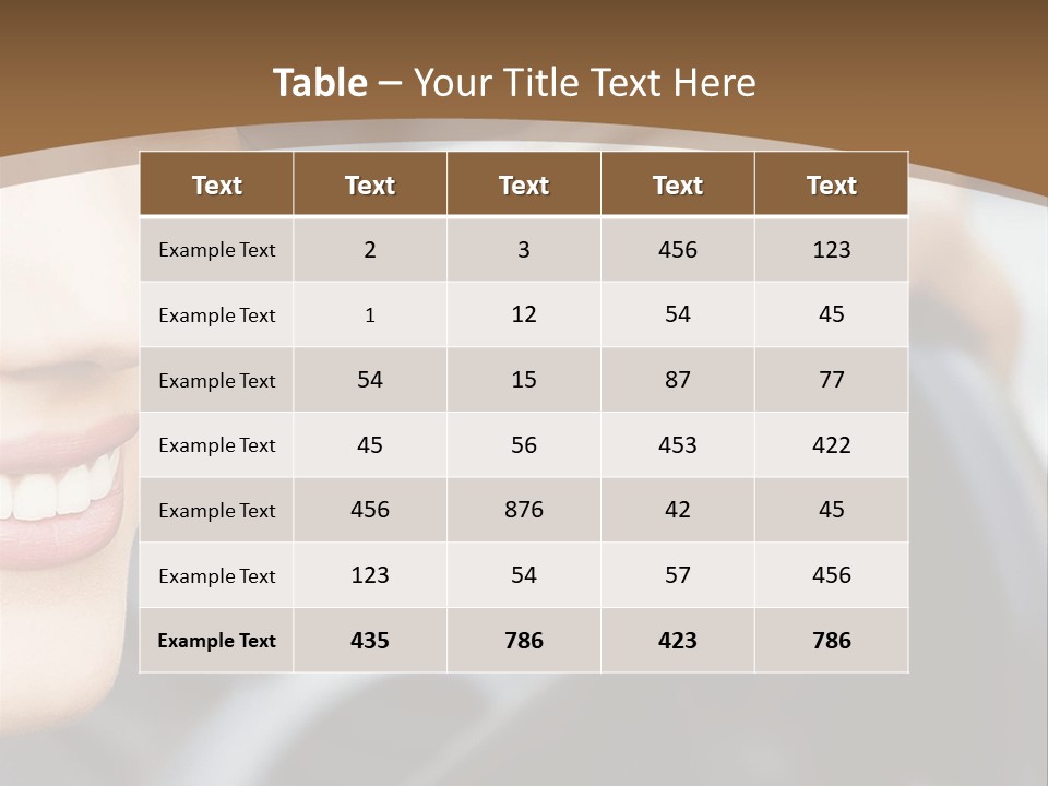 A Woman Driving A Car With A Brown Background PowerPoint Template