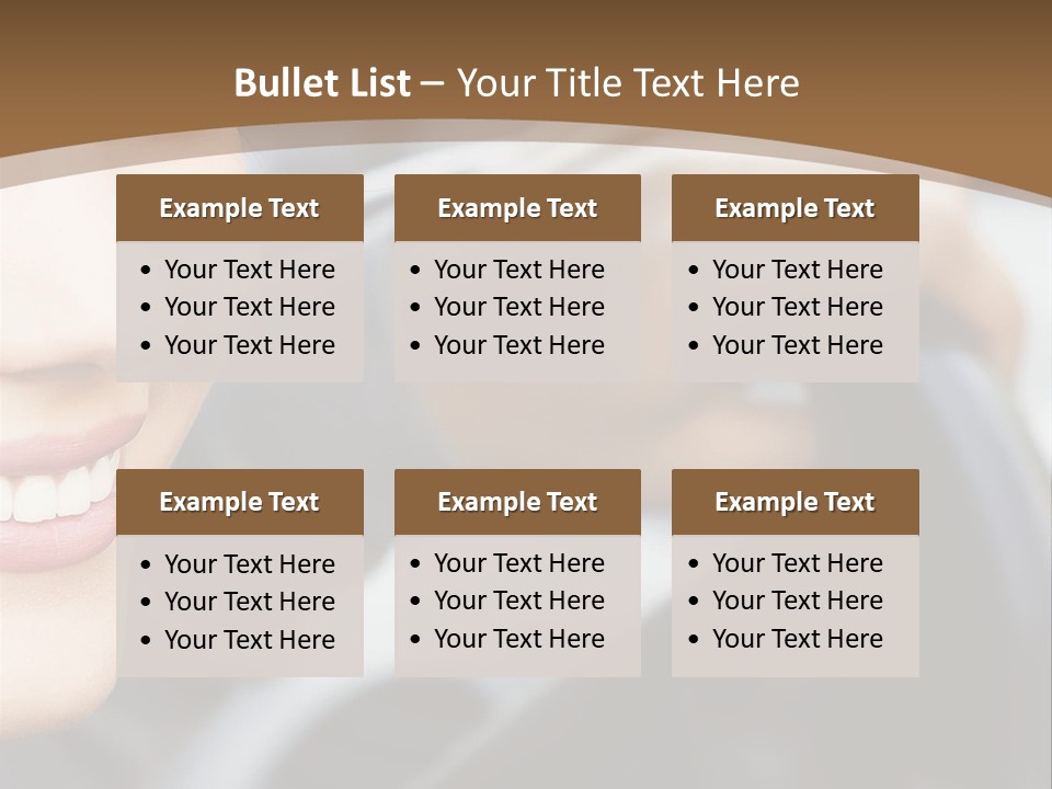 A Woman Driving A Car With A Brown Background PowerPoint Template